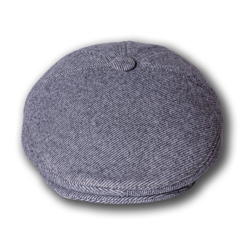 Кепка-п'ятиклінка Lider у смужку хутро на утепленій підкладці 55-60 см Сірий (25880494) - фото 2