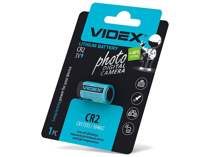 Батарейка литиевая Videx CR2 1 шт. Blister Card (8438) Батарейка литиевая Videx CR2 1 шт. Blister Card (8438)