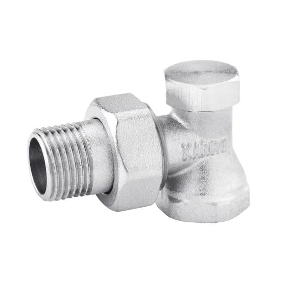 Кран радиаторный угловой Karro KR-304 отсекающий нижний 1/2"
