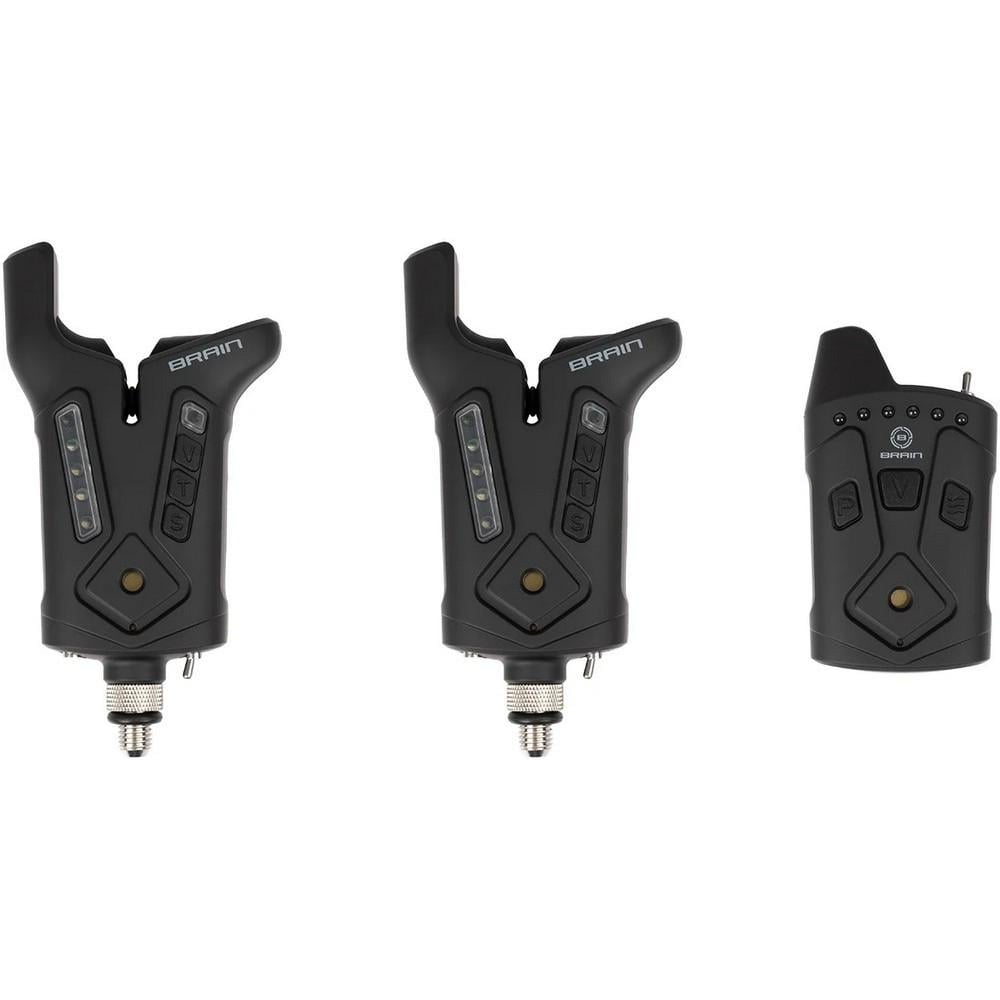 Набор сигнализаторов клева Brain Wireless Bite Alarm F-1 2+1 (1858.80.82)