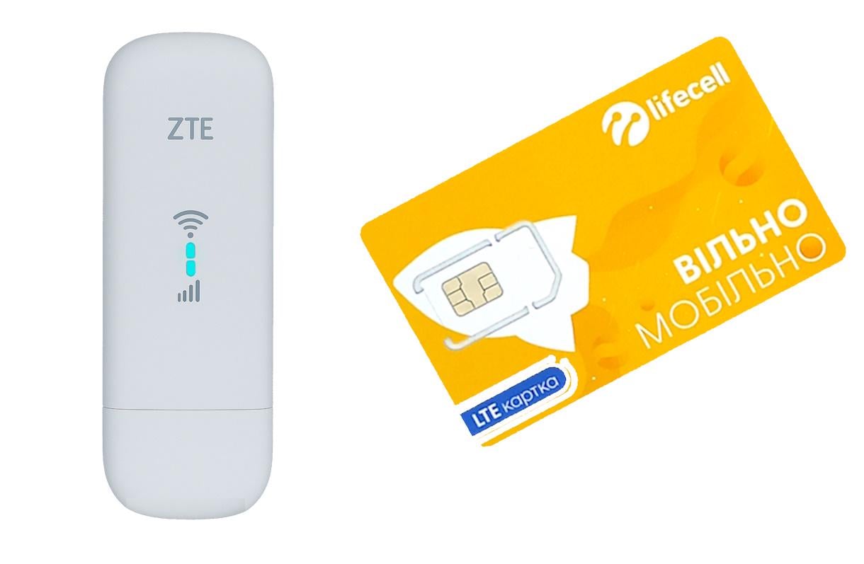 Роутер модем WI-FI 4G LTE ZTE MF 79 U USB два виходи під антену Лайф безліміт
