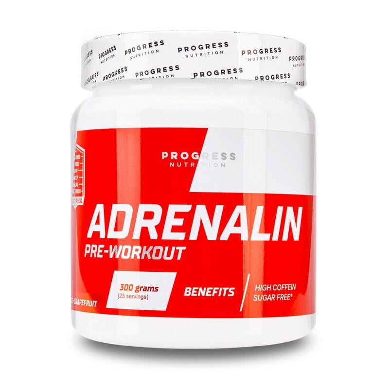 Предтренировочный комплекс Progress Nutrition Adrenalin Pre-Workout 300 г Апельсин и грейпфрут (21851-01)