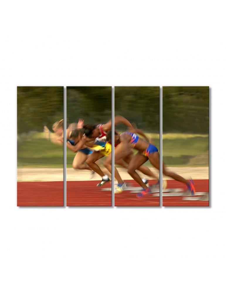 Картина модульная Рывок 4 модуля 60x90 см