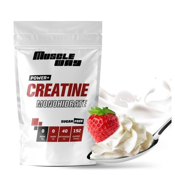 Креатин моногидрат MuscleWay Creatine Monohidrate 99,9% на 100 порций 500 г Крем-сливки (21-125-cre-mw-rs500.2)