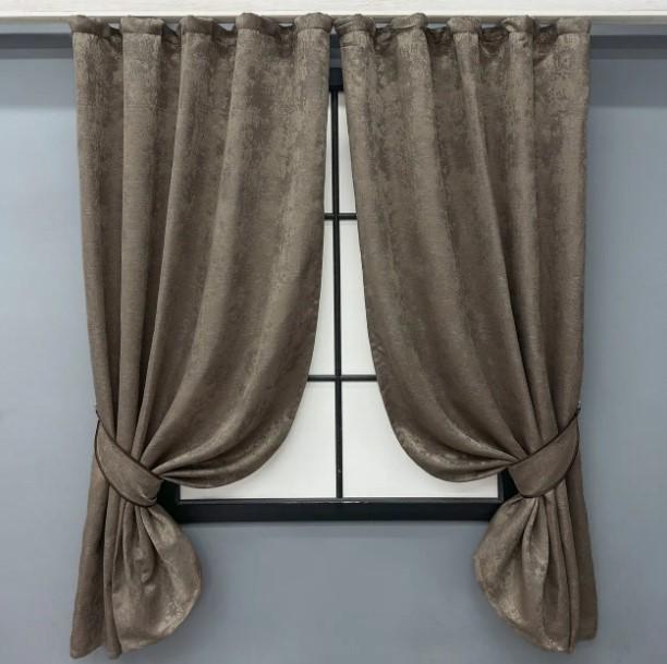 Шторы SULTAN XO жаккард 1,3х1,7 м 2 шт. Какао (1486ш 35-0349)