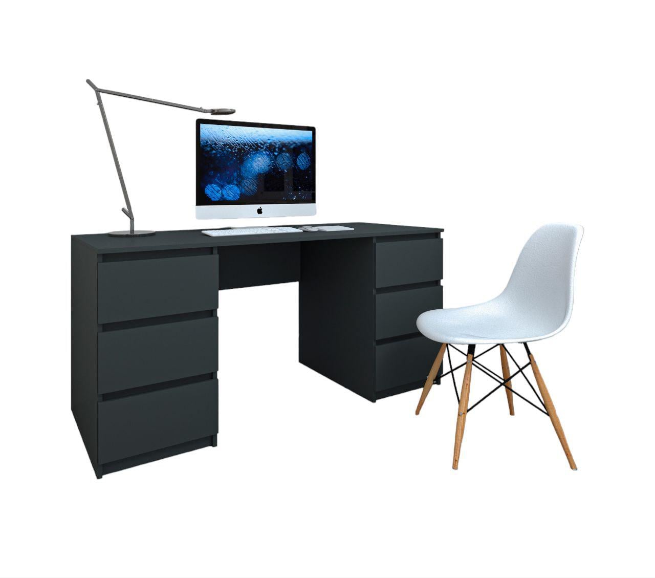 Компьютерный стол MS-2 160x75x60 cм Антрацит (MSR-2.2)