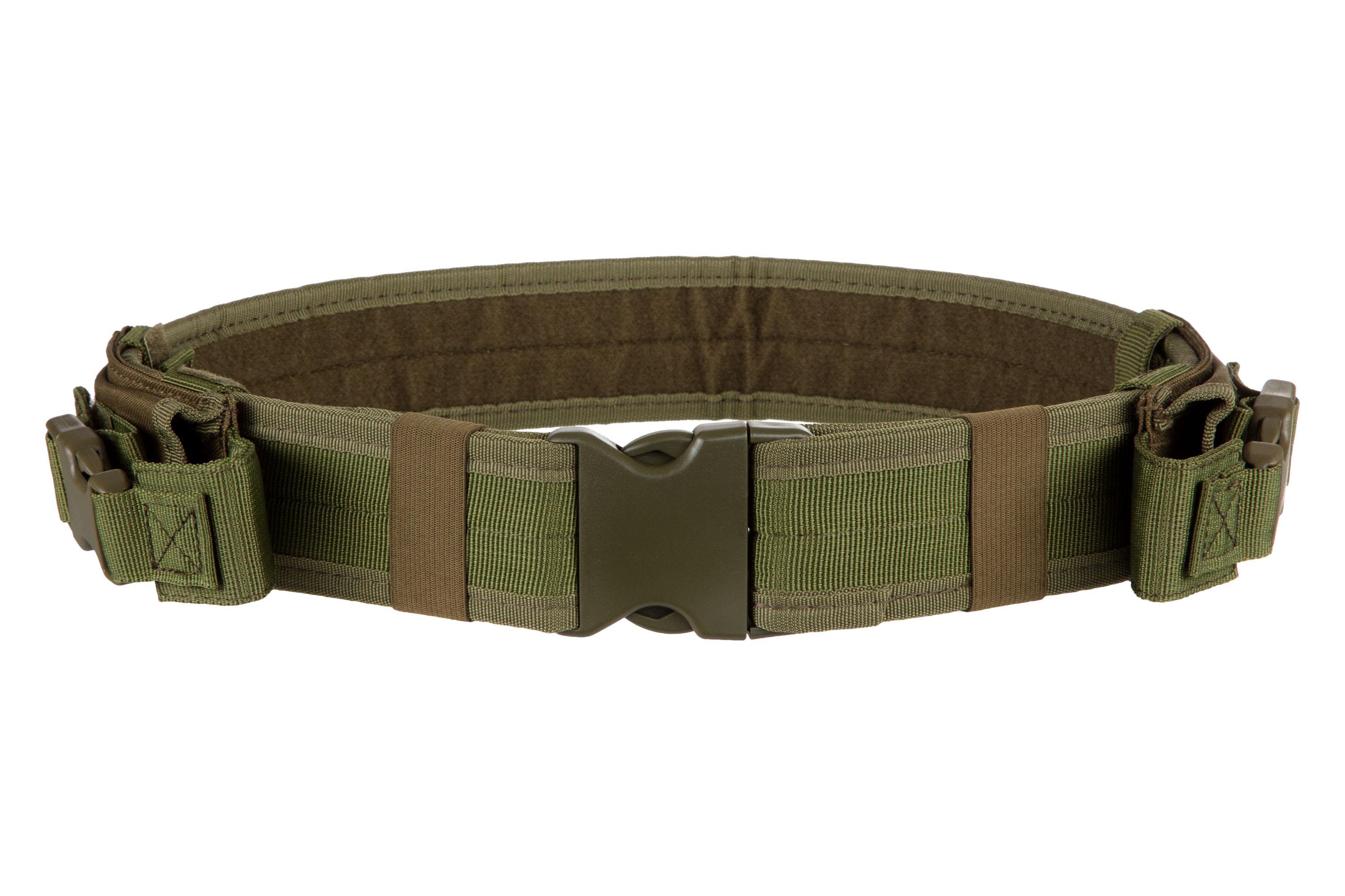 Пасок тактичний 2E Tactical з двома кріпленнями Зелений (ERC-2E-MILBELT-Y-OG)