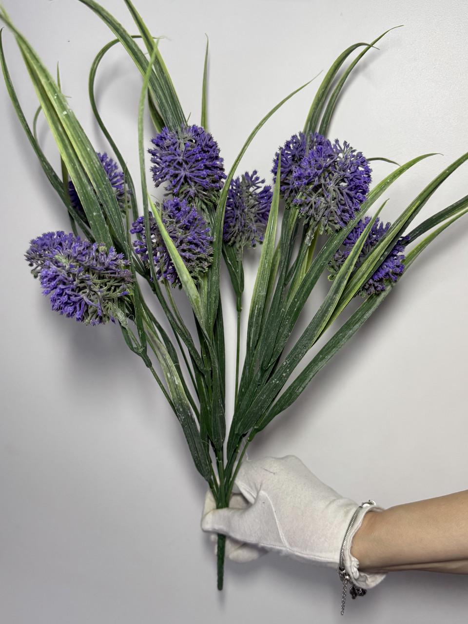 Искусственный букет Чеснок 7 головок Фиолетовый (F-299/1)