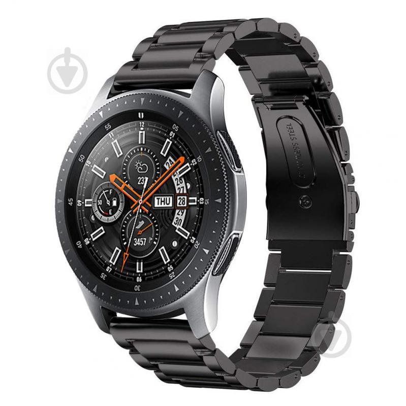 Ремешок BeWatch стальной 20 мм для Samsung Galaxy Watch 42 мм Черный (1110401) Ремешок BeWatch стальной 20 мм для Samsung Galaxy Watch 42 мм Черный (1110401)