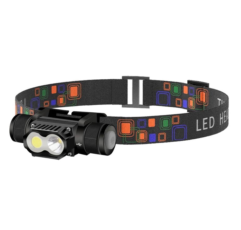 Ліхтар налобний PL-101L 5840 Type-C 1х18650 червоне світло 6 режимів (718671)