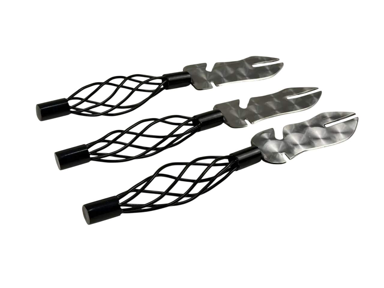 Вилка для зняття м'яса GrillMaster SH-3136 із нержавіючої сталі 3 мм 3 шт. Сріблястий (10-164-SH-3136)