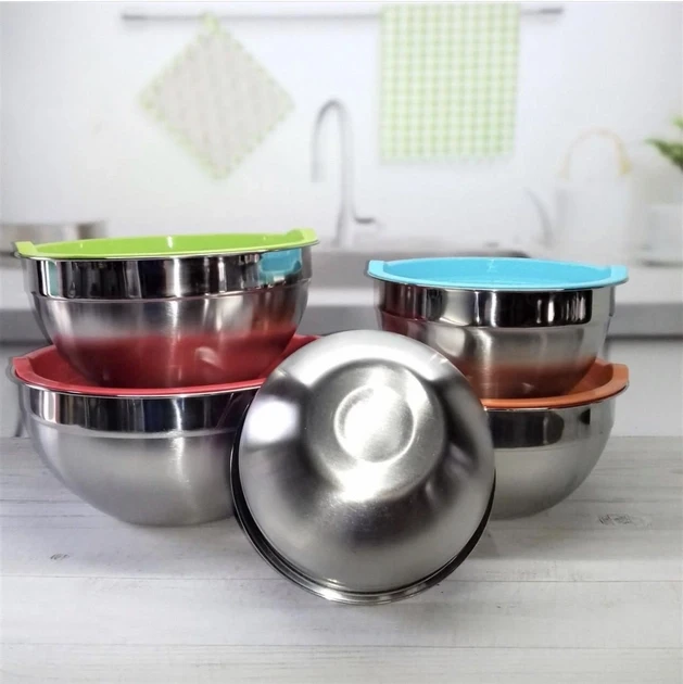 Набор мисок Edenberg EB-3636 с крышками 5 шт. (1896415055) - фото 4 Набор мисок Edenberg EB-3636 с крышками 5 шт. (1896415055) - фото 4