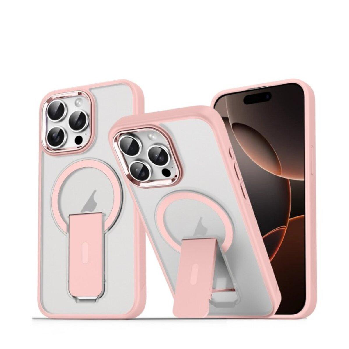 Противоударный чехол с подставкой Cosmic Magnetic Stand for Apple iPhone 16 Pro Max Pink