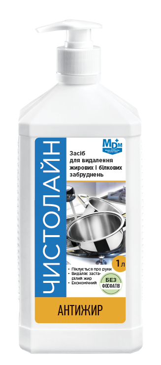 Засіб миючий Чистолайн Антижир з насадкою 1000 мл