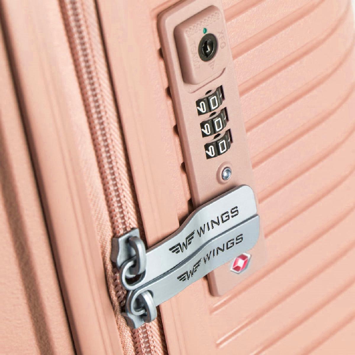 Чемодан полипропиленовый Wings 181-05 средний Коралловый (Wp00528) - фото 4 Чемодан полипропиленовый Wings 181-05 средний Коралловый (Wp00528) - фото 4