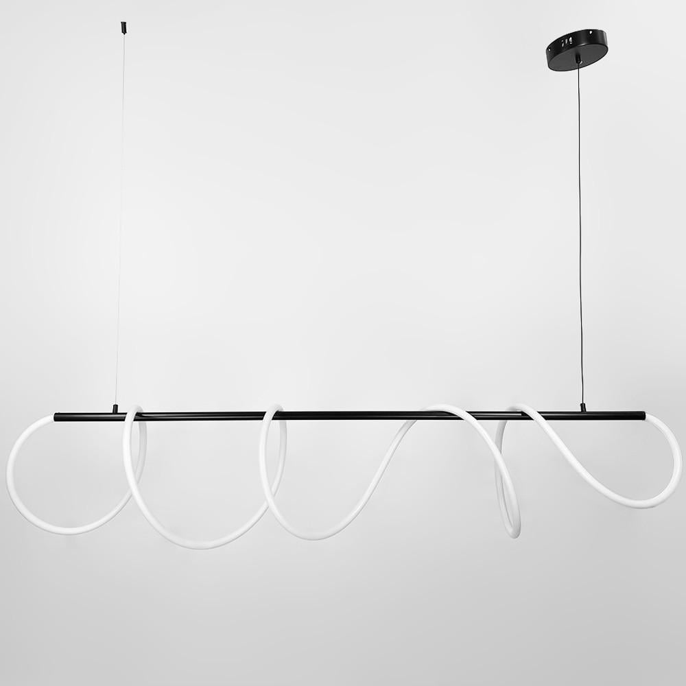 Люстра удлиненная с гибкой Led лентой 170 см Черный (y 410-1500 bk) - фото 4 Люстра удлиненная с гибкой Led лентой 170 см Черный (y 410-1500 bk) - фото 4