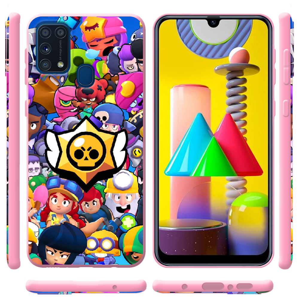 Чохол Boxface Samsung M315 Galaxy M31 Brawl Stars Рожевий силікон (39091-up2389-41818) - фото 2