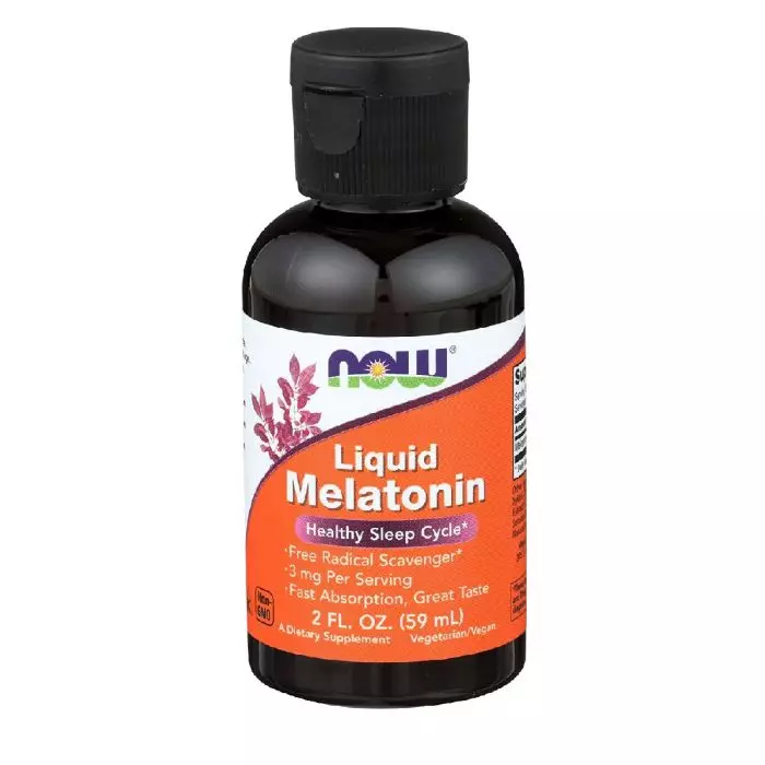 Мелатонін рідкий Now Foods Liquid Melatonin 2 рідких унції 59 мл (NF3261)