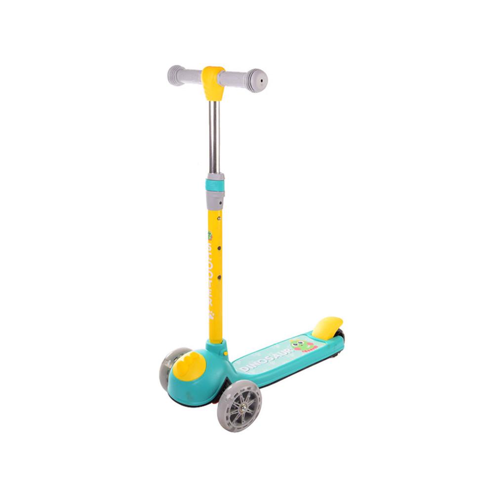 Самокат детский Bambi SC21011 PU колеса со светом Зеленый