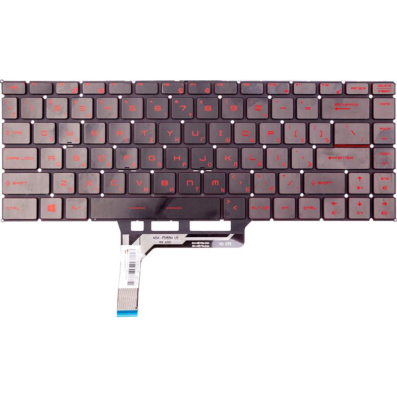 Клавиатура для ноутбука MSI GF63 with red backlit (2663841962)