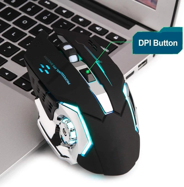 Комп'ютерна мишка T2 RGB підсвічування USB Charge/Bluetooth безшумна з вбудованим акумулятором Black (SH0000165) - фото 8