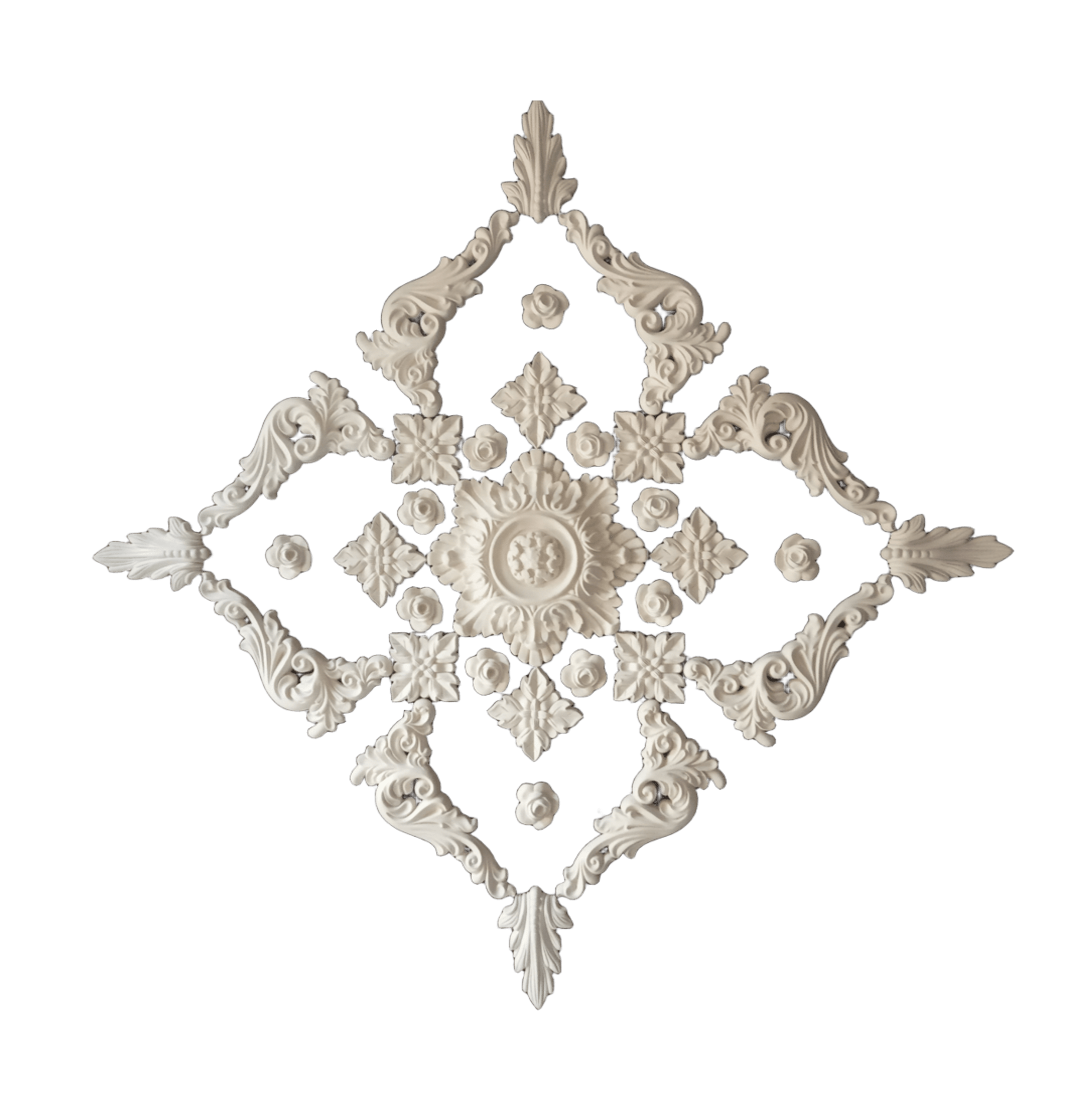 Розетка на потолок декоративная гипсовая сборная D 1060 мм (31177705)