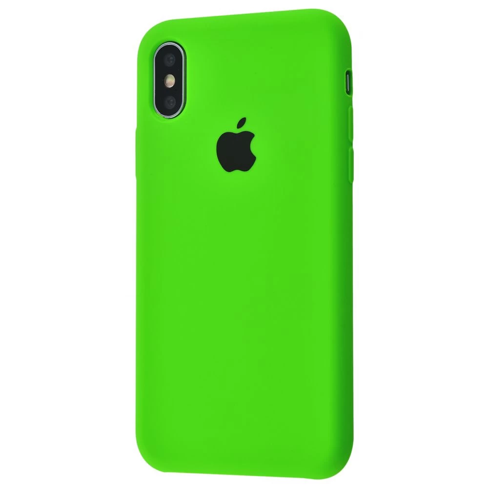 Силиконовый Чехол Накладка Silicone Case для iPhone Xs Max Shiny Green Силиконовый Чехол Накладка Silicone Case для iPhone Xs Max Shiny Green
