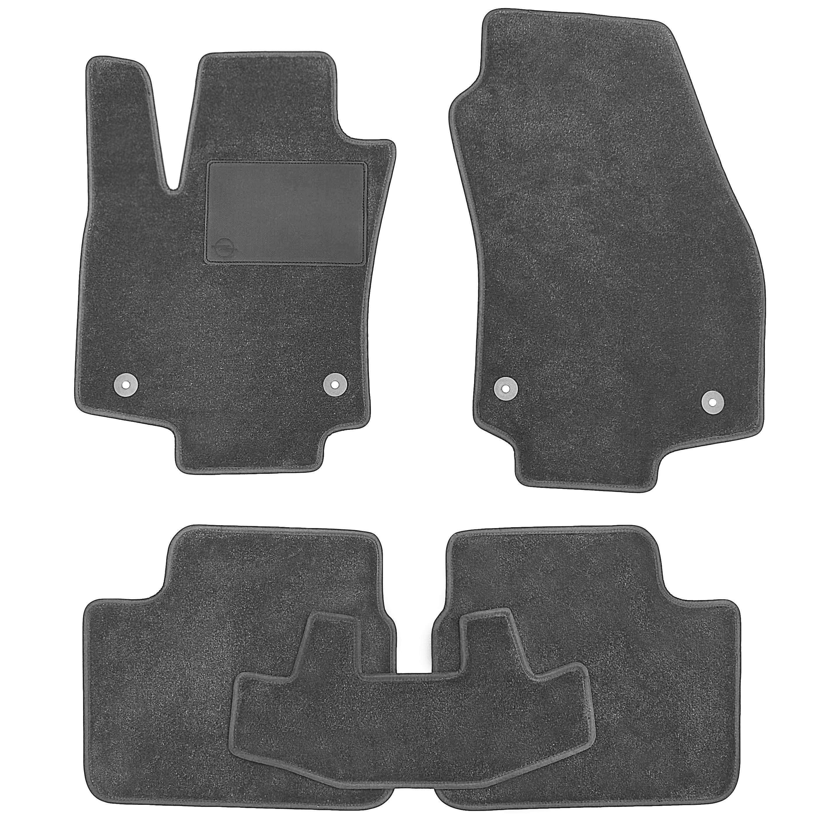 Коврики Optimal в салон для Opel Astra H 2004/2015 седан/универсал текстильные Серый