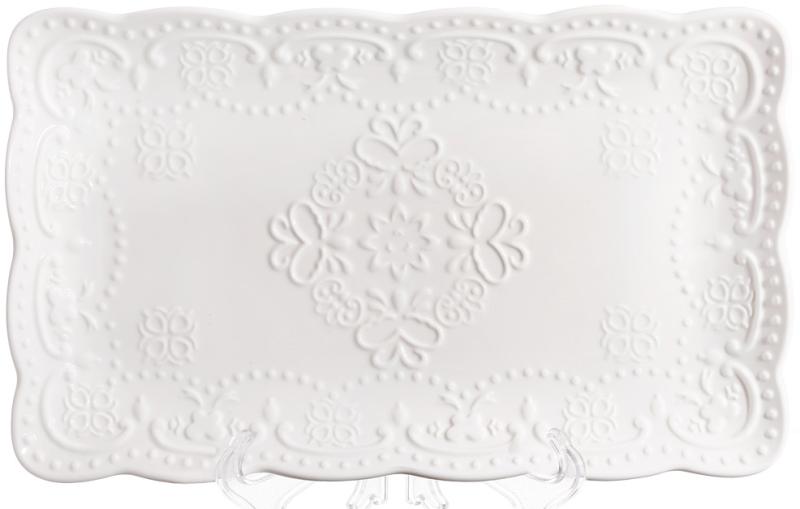 Сервировочные фарфоровые блюда 2 шт. 30х19см