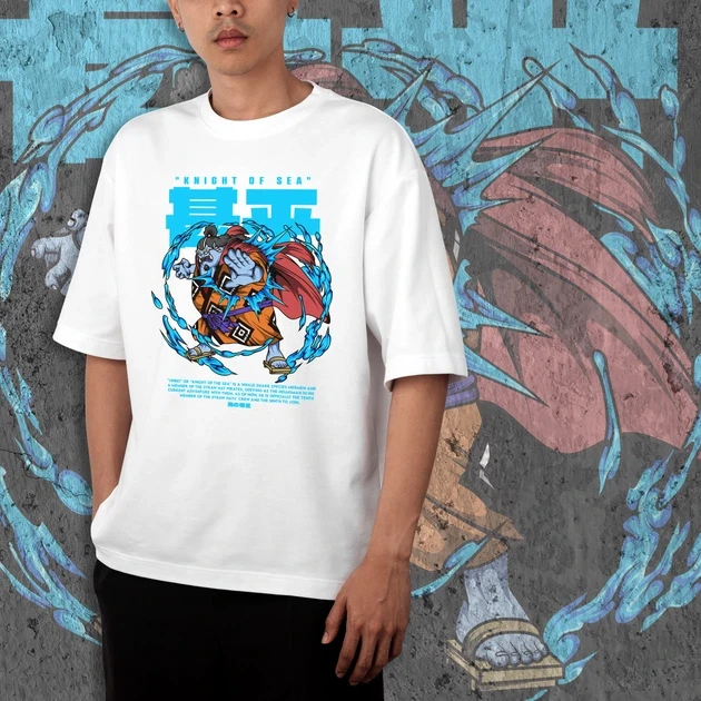 Футболка чоловіча з принтом Ван Піс Jinbei р. 48 (Anime0243)