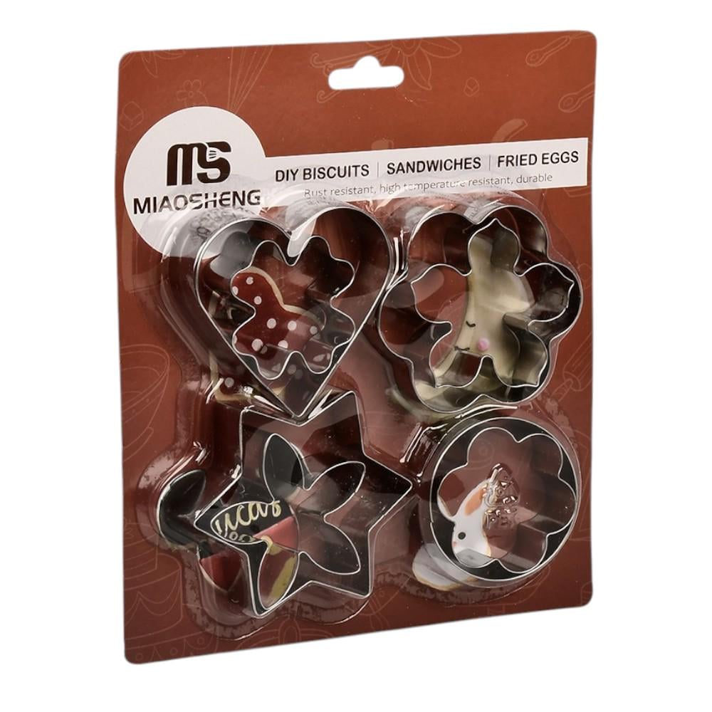 Формочки для печенья MS Floral фигурные стальные 16,5 24 см 8 шт. (630698)