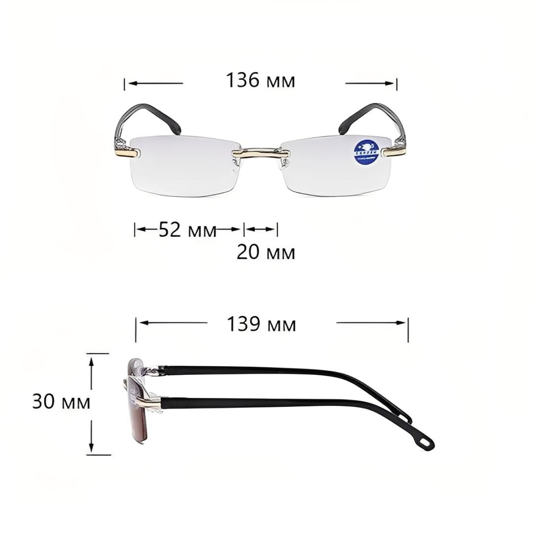 Окуляри для читання безободкові RafeGlasses Діоптрії +1,50 (2698) - фото 5 Окуляри для читання безободкові RafeGlasses Діоптрії +1,50 (2698) - фото 5