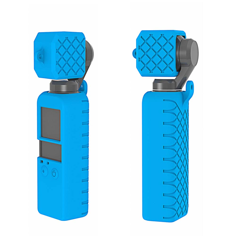 Чохол силіконовий для камери та ковпачок-кришка DJI Osmo Pocket XT-533 Блакитний - фото 7