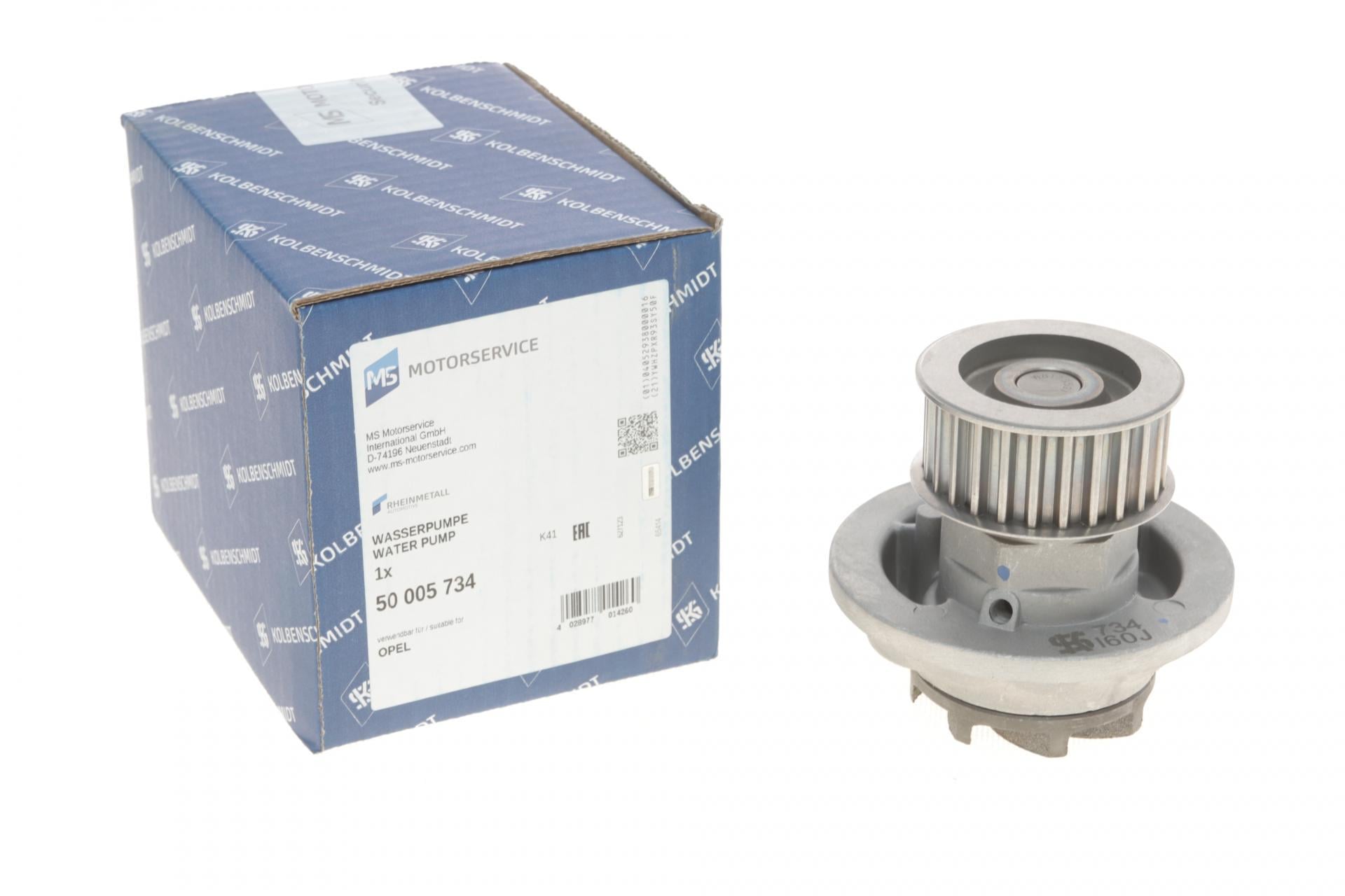 Насос воды KOLBENSCHMIDT Opel Astra F/G/Vectra A 1.7D/TD/1.8i 16V/2.0i 16V 89-00 50005734 (25587957)
