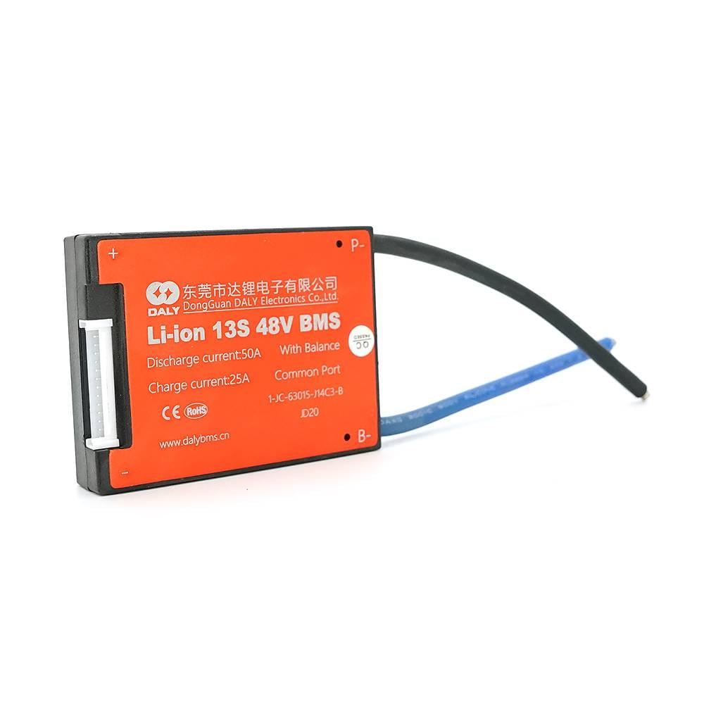 Плата BMS DaLy Li-ion 48V 13S 25/50A (28639)