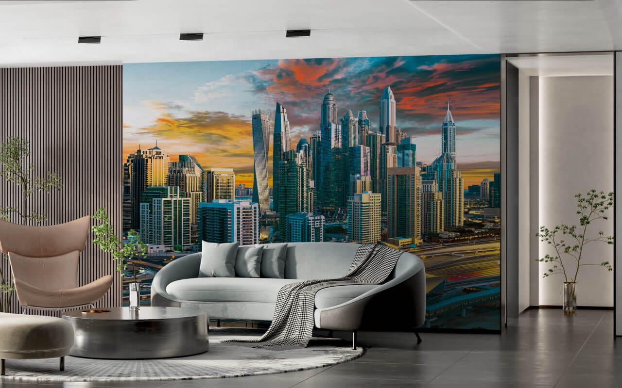 Фотообои флизелиновые Styleo Print-walls Мегаполис 080 350х270 см (Pw-080/3)