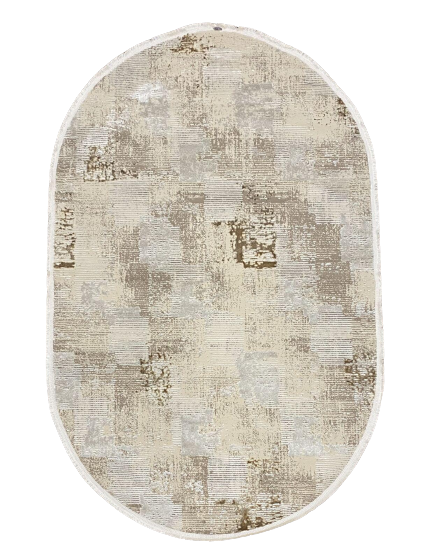 Ковер Almaata Am08A 0,8х1,5 м Beige/Oval (6120-10)