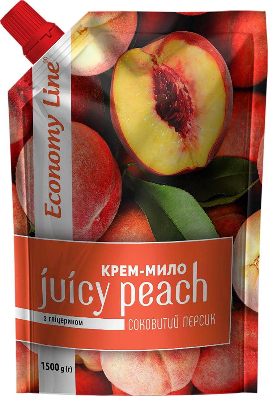 Мило рідке Economy Line Соковитий персик запасний блок 1500 мл (4820270630785)