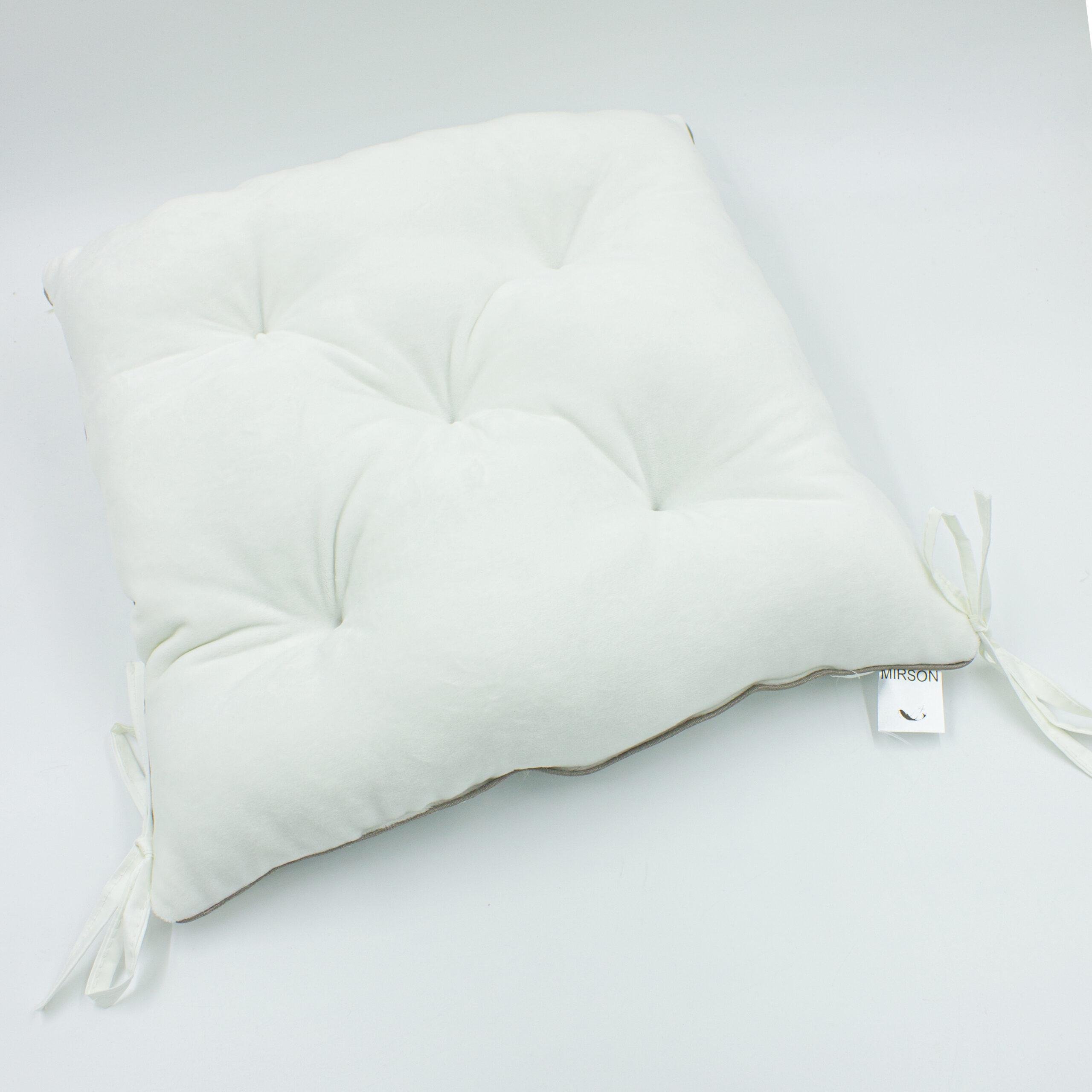 Подушка для стула MirSon 28-0001 White Velvet 40х40 см (2200006185864)