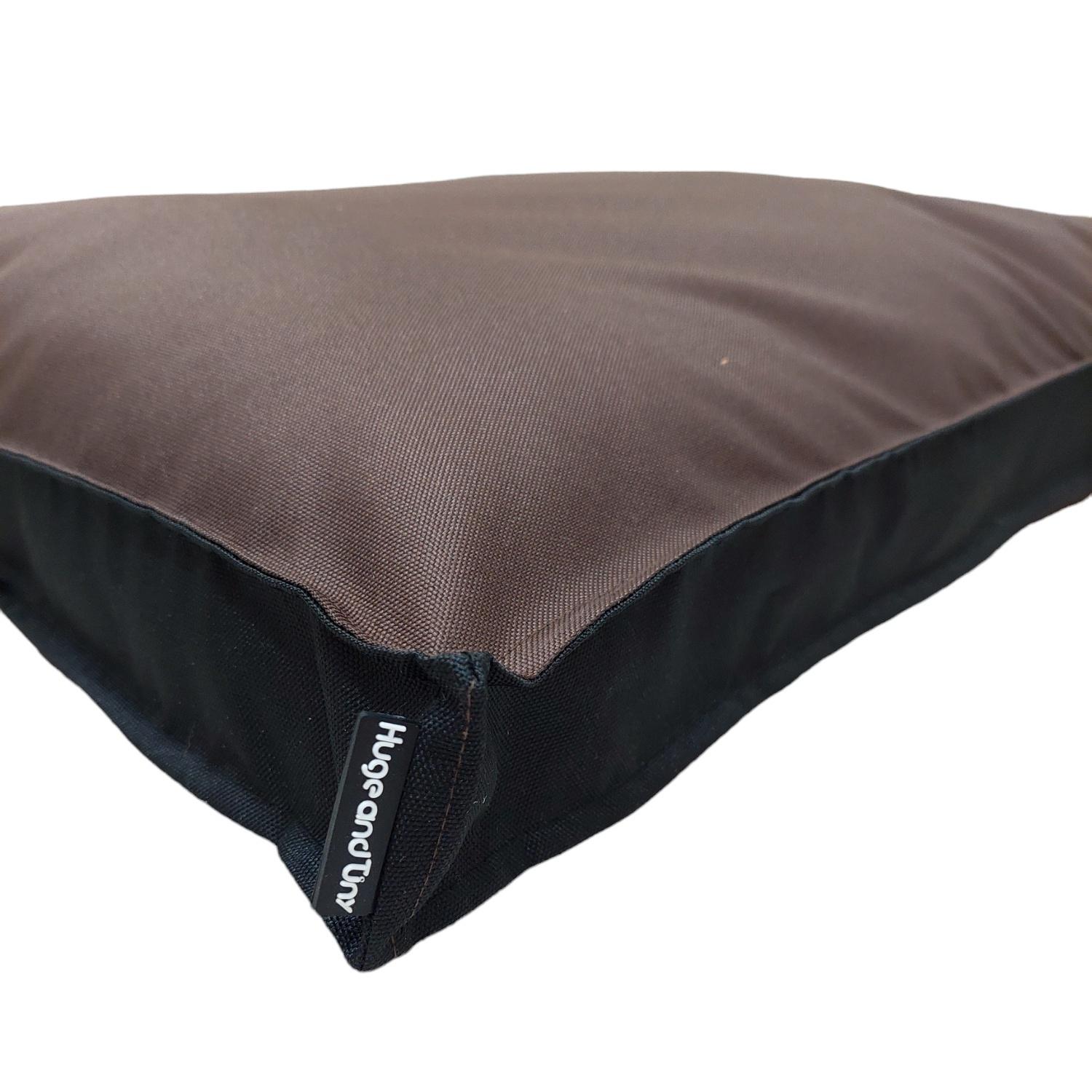 Лежак для собак Huge and Tiny Waterproof 100x70x6 см Коричневый с черным - фото 3