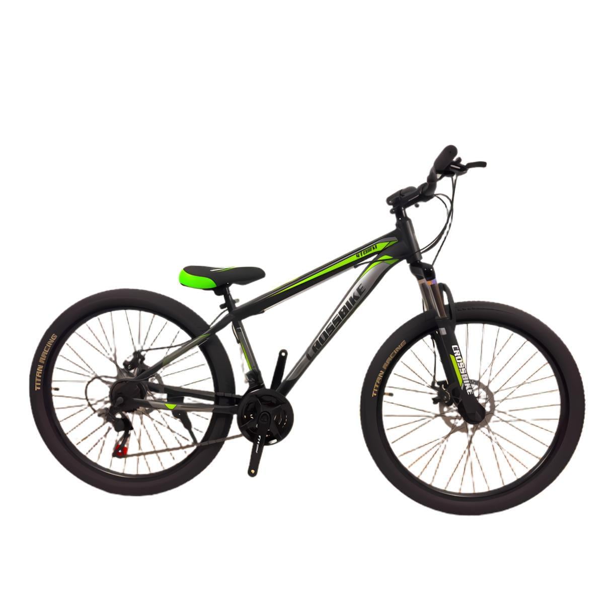 Велосипед CrossBike Storm 29" 15" Чорний/Зелений (334)