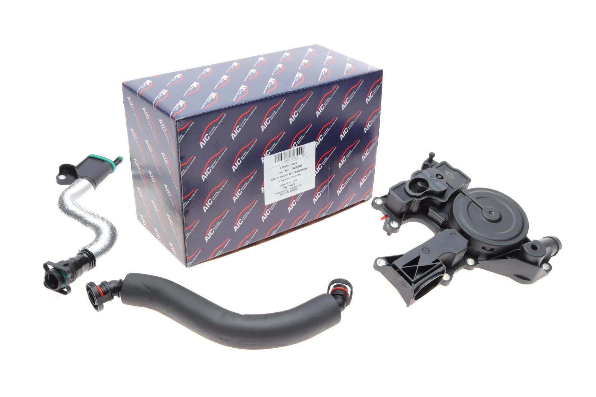 Сепаратор маслоотделитель Audi Q3/Q5/VW Tiguan 1.8/2.0TFSI 07-18 с патрубками (70399Set AIC)