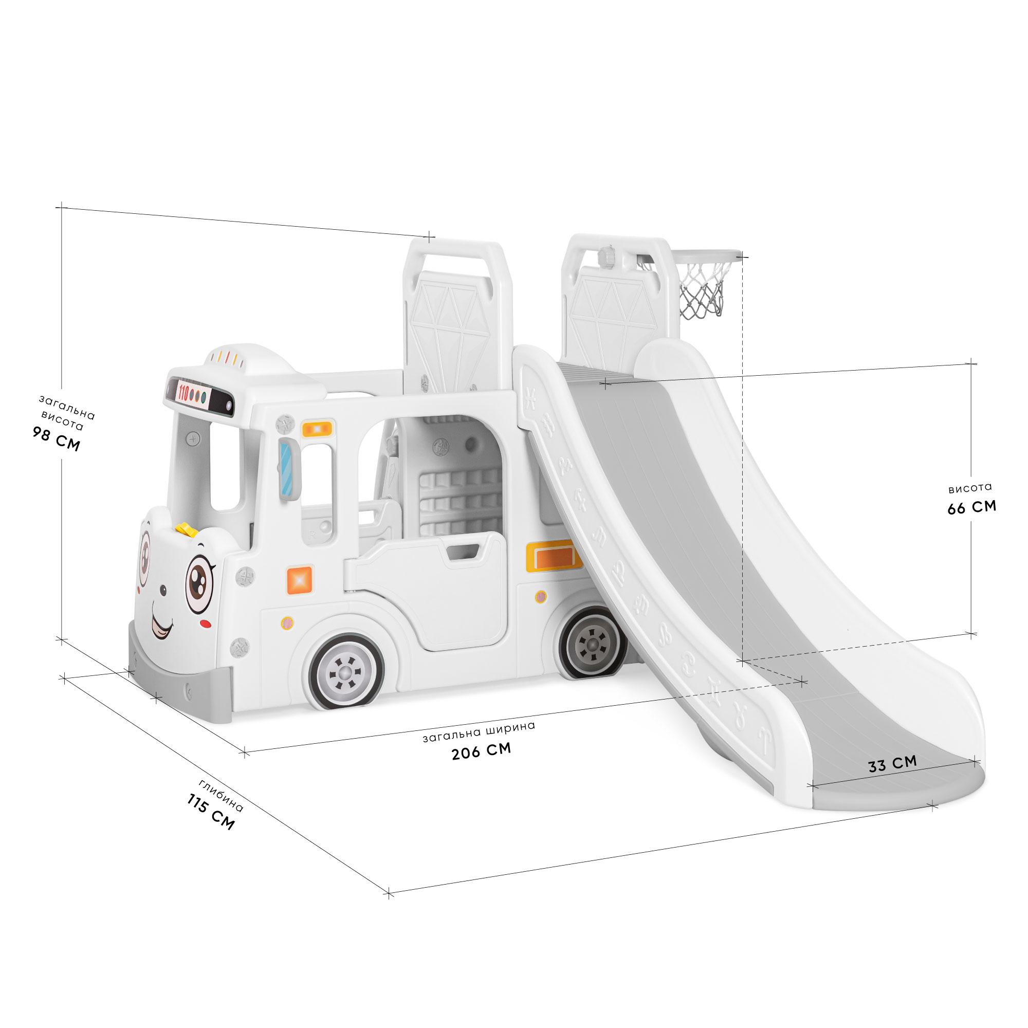 Дитячий ігровий комплекс Mealux Trailer Grey (KD-B09 Grey) - фото 2