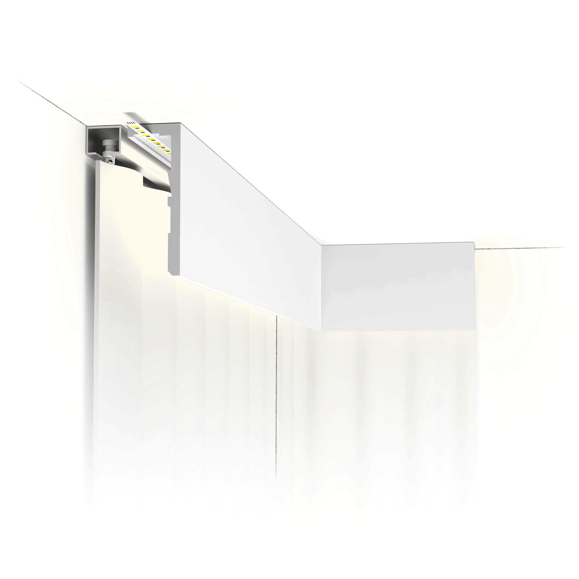 Потолочный плинтус для штор и подсветки Orac Decor грунтованный 2600x125x45 мм (CX216-2600)