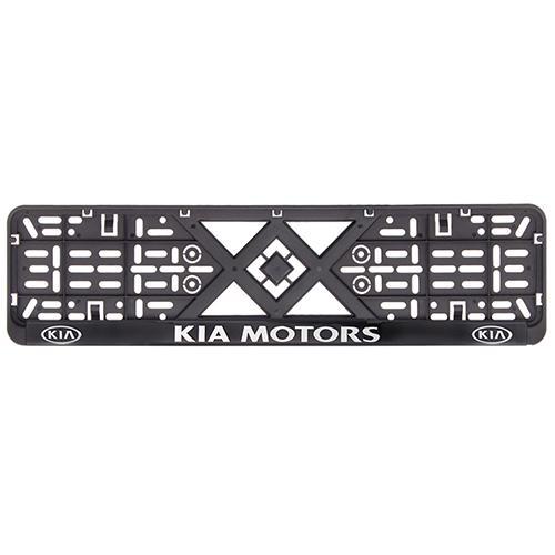 Рамка номерного знака Kia пластиковая c хромированной надписью