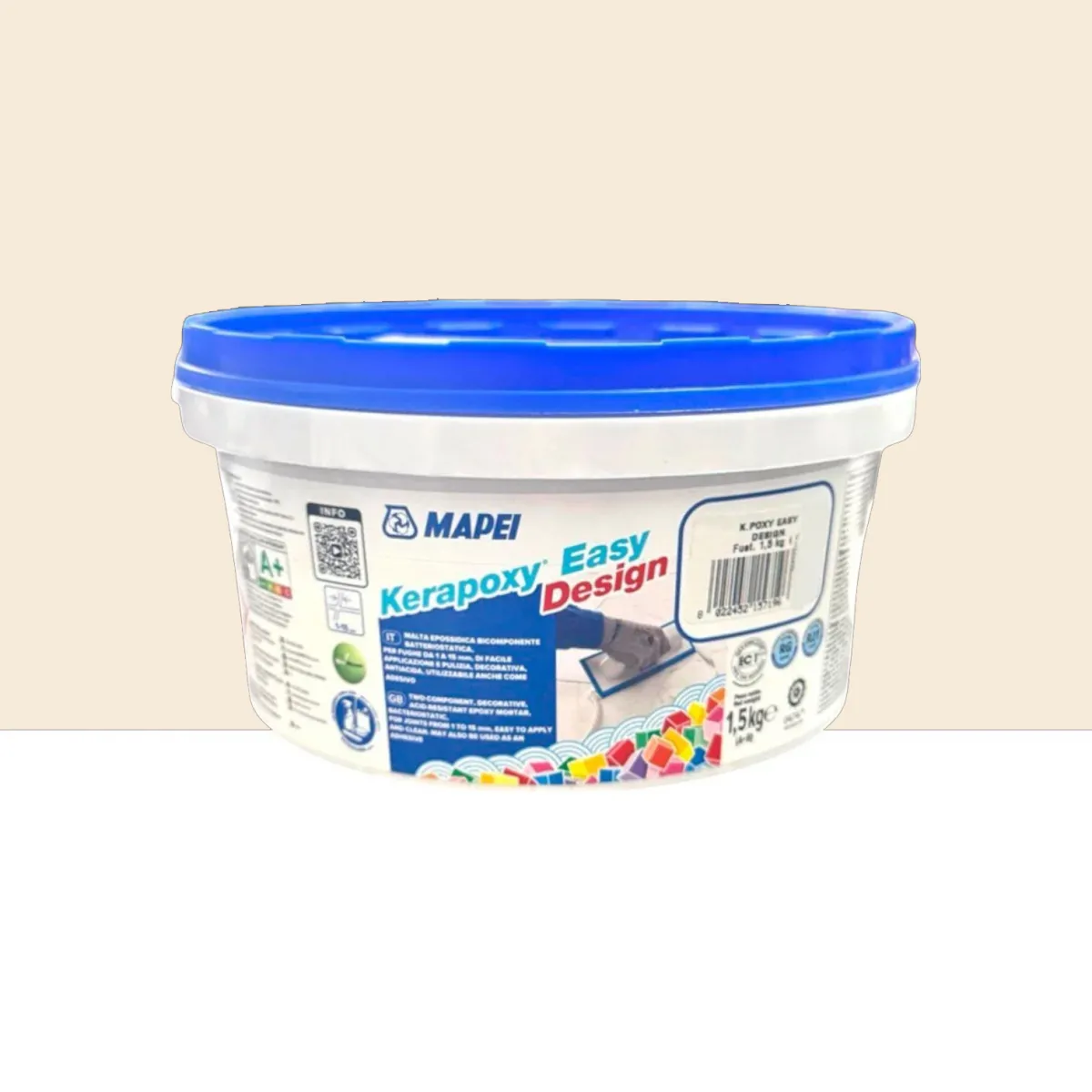Фуга эпоксидная для швов Mapei KERAPOXY EASY DESIGN 1,5 кг №130 Жасмин