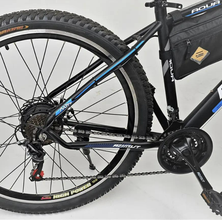 Електровелосипед Azimut Aqua 29" 500 Вт 36В 13А/год Чорно-синій - фото 3 Електровелосипед Azimut Aqua 29" 500 Вт 36В 13А/год Чорно-синій - фото 3