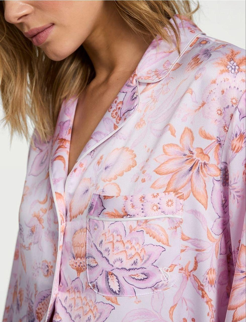 Пижама атласная длинная Victoria's secret XS Светло-фиолетовый (27058156) - фото 4
