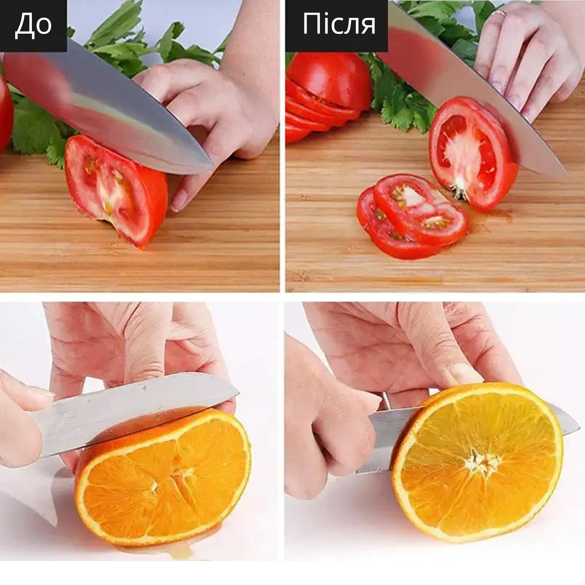 Точилка для разных видов ножей 3 Stage Knife Sharpener Красный (847925) - фото 7