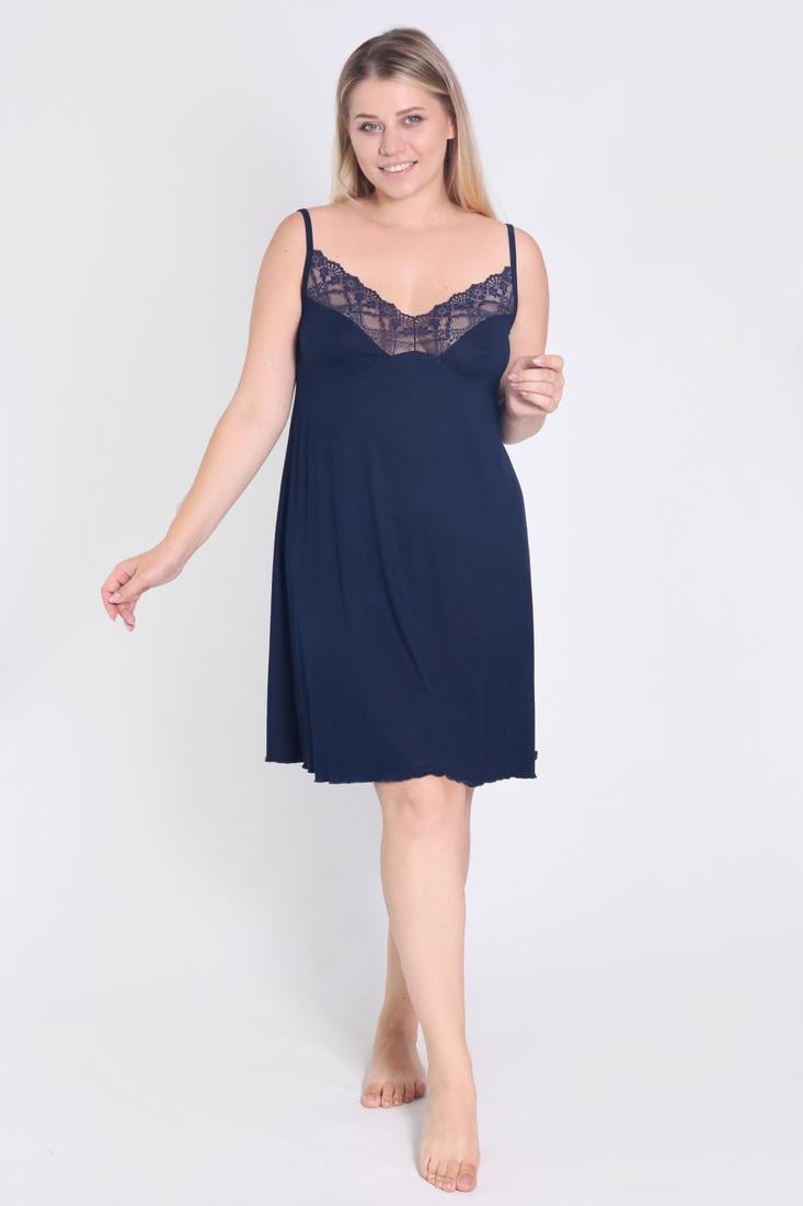 Ночная рубашка N.EL 789-92 M Темно-синий - фото 2 Ночная рубашка N.EL 789-92 M Темно-синий - фото 2